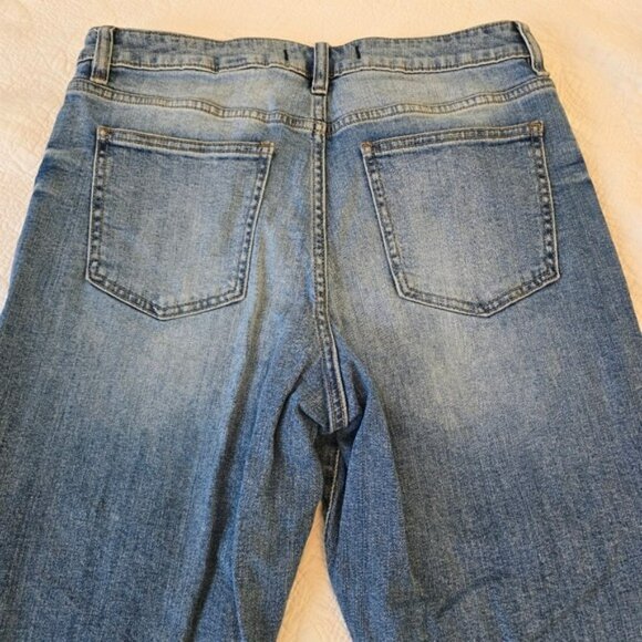 Eunina Women's Super High Rise Mom Jeans Size 15 Blue Denim Ankle Tyler Stretchy - Picture 12 of 14